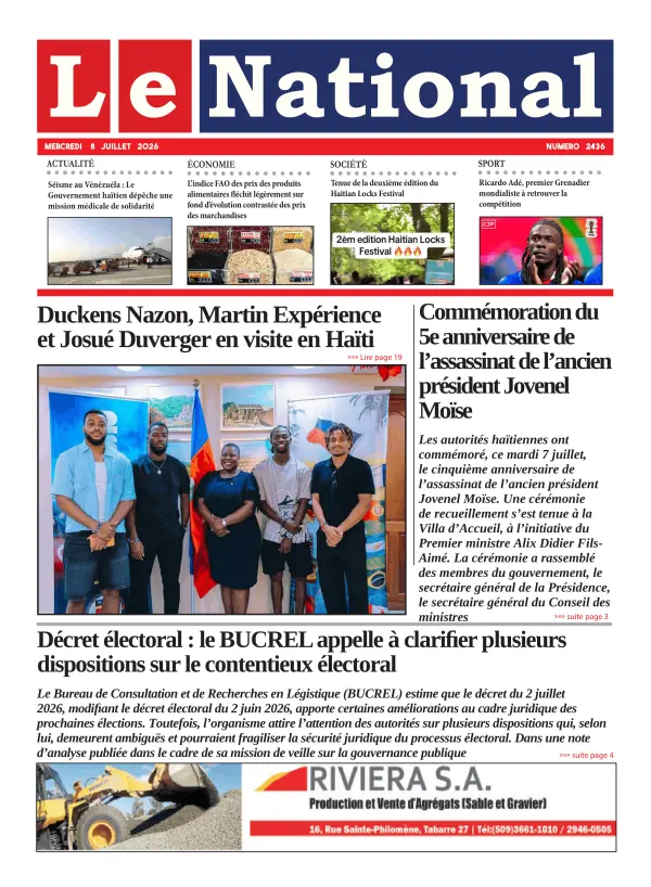 Une de l'édition 2436