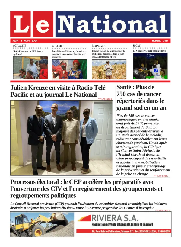 Une de l'édition 2457