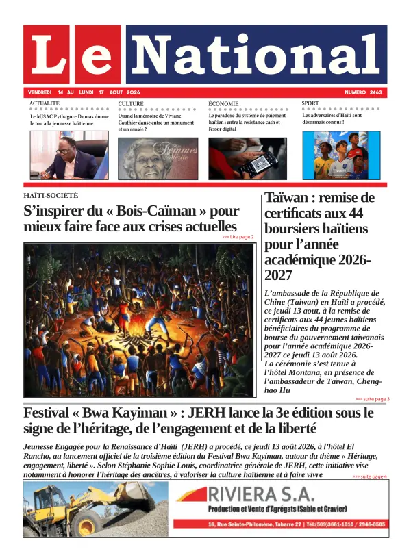 Une de l'édition 2463