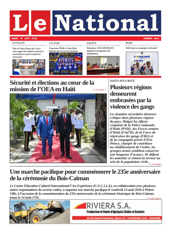 Une de l'édition 2464