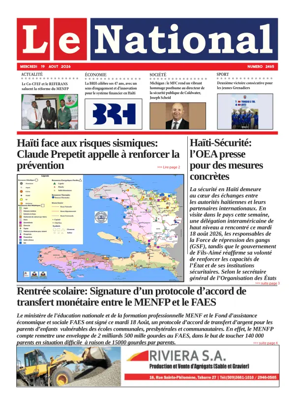 Une de l'édition 2465
