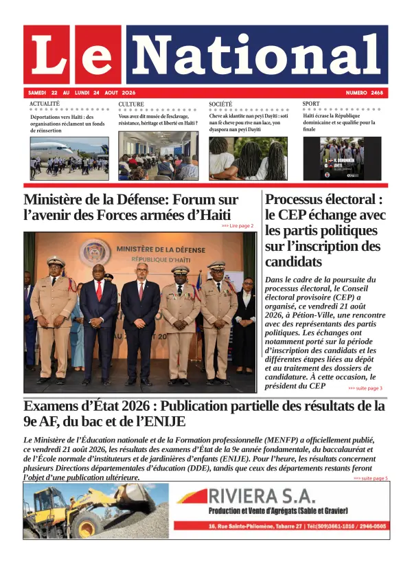 Une de l'édition 2468