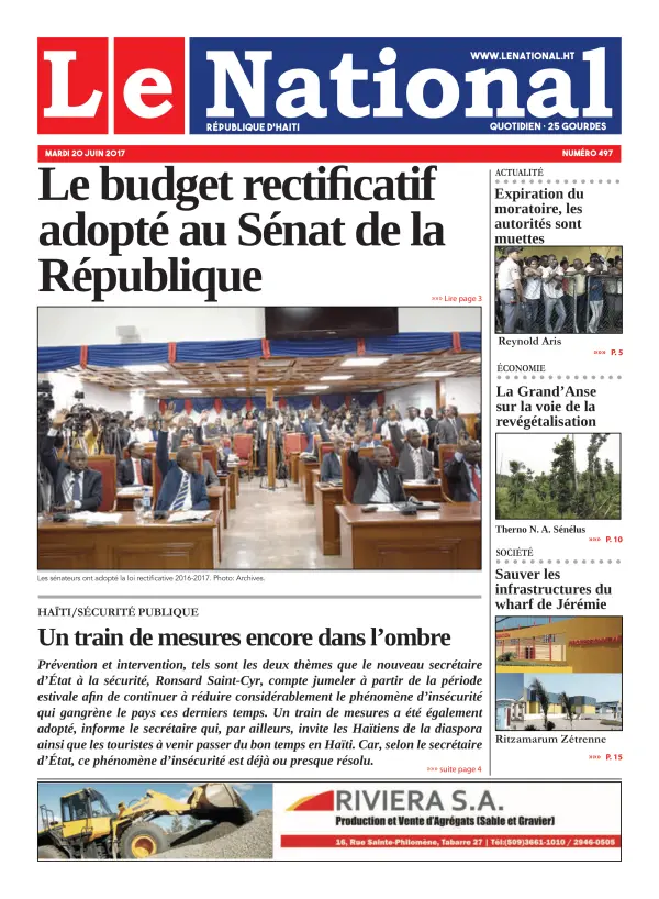 Une de l'édition 497